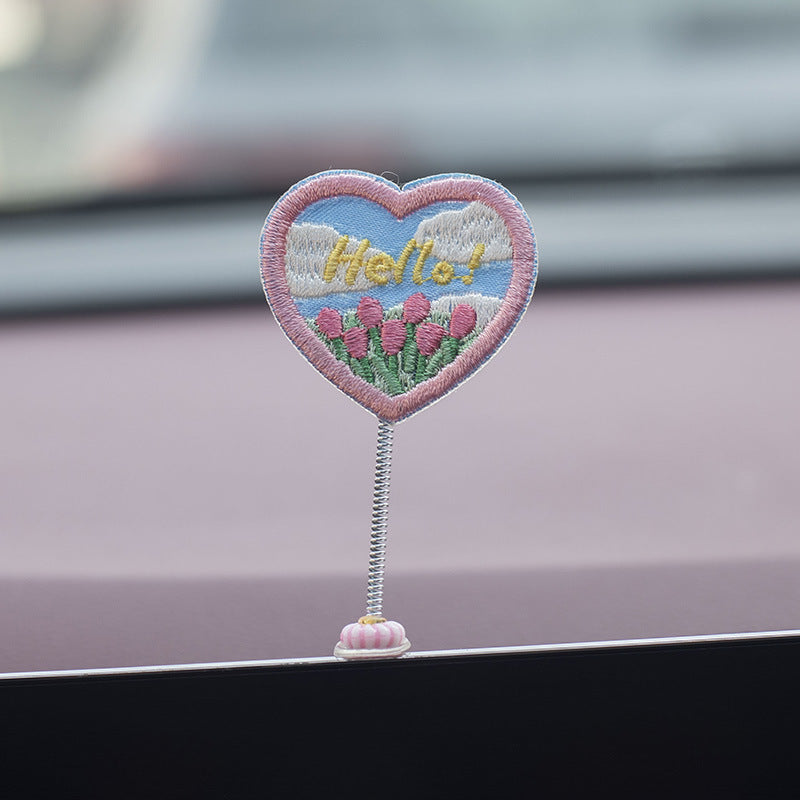 Décoration intérieure de voiture de canard mignon