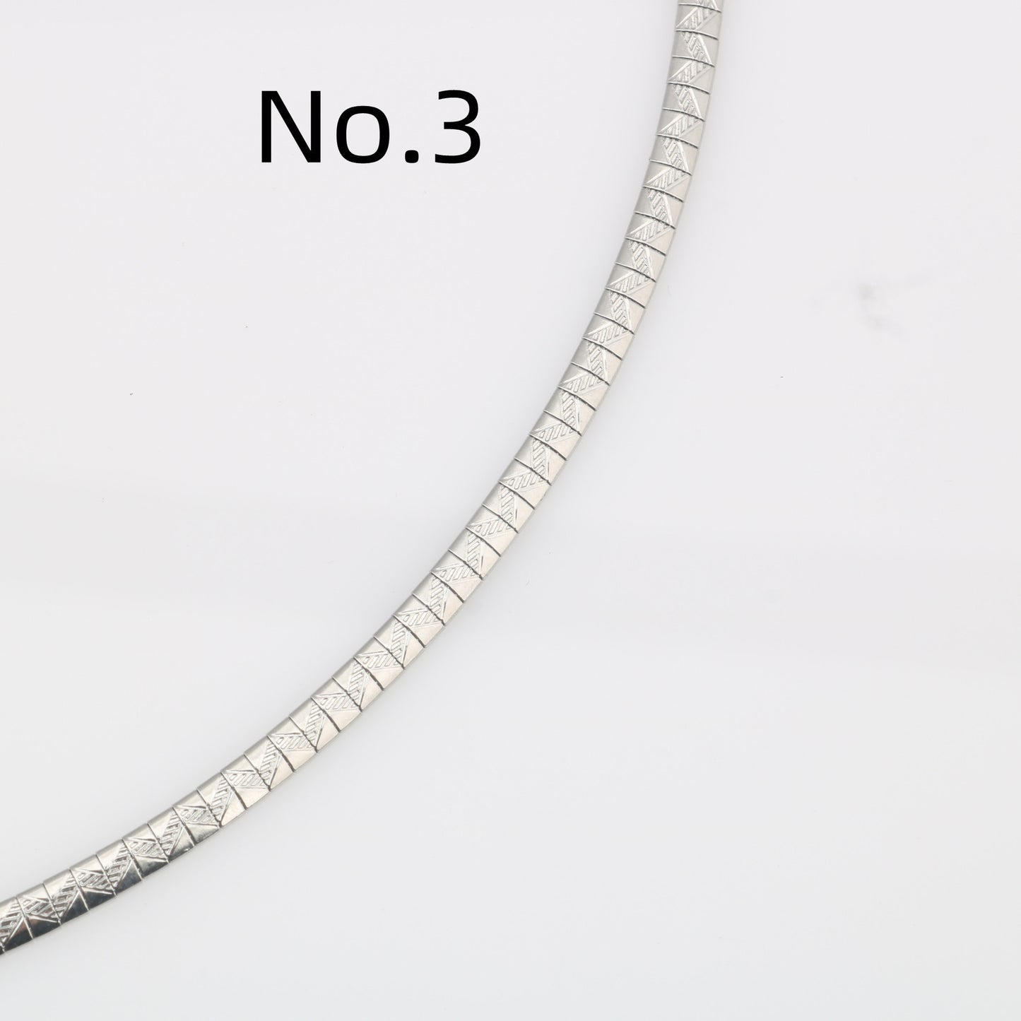 European And American Stainless Steel Fashion Ornaments Embossed Women's Collar