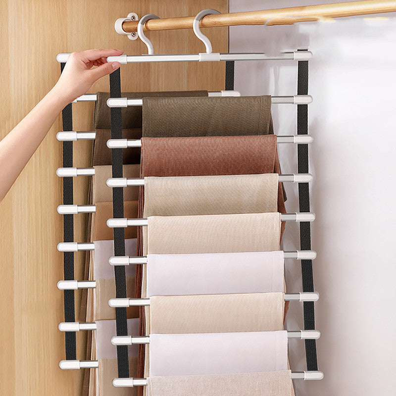 Multi-layer Trouser Hanger Folding Hanging And Collecting