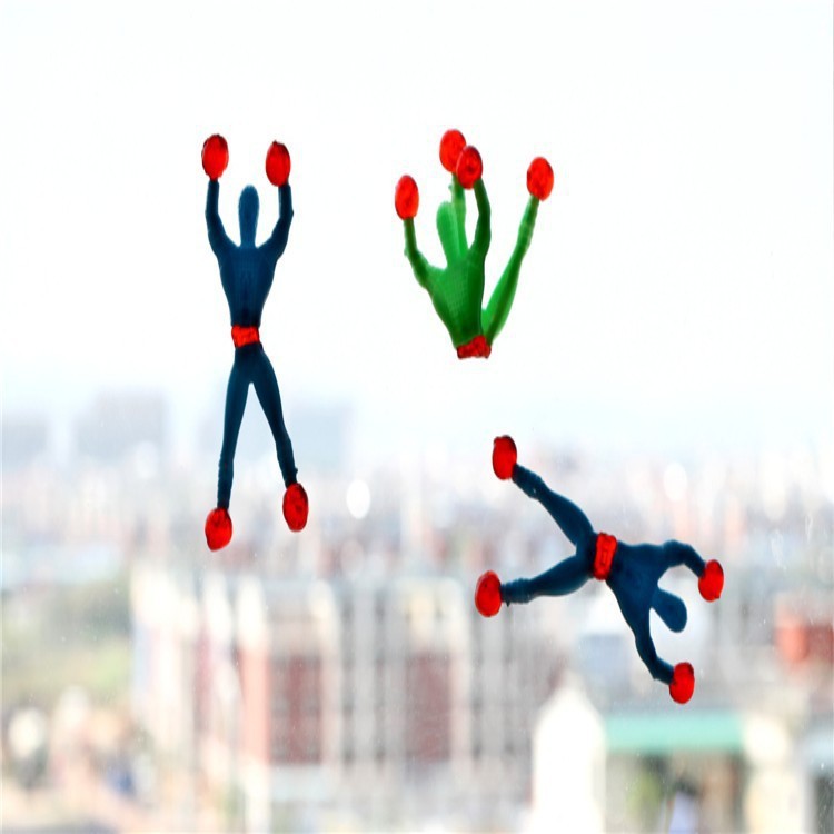 Petit homme collant grimper sur le mur, jouets pour enfants, bâton homme pliable, jouet d'escalade mural
