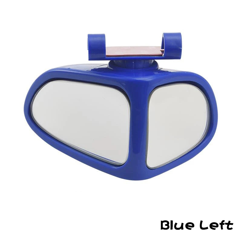 Petit rétroviseur rond de voiture, rétroviseur grand angle pour roues avant et arrière, rétroviseur auxiliaire double face, rétroviseur latéral grand angle réglable à 360 ° pour voiture