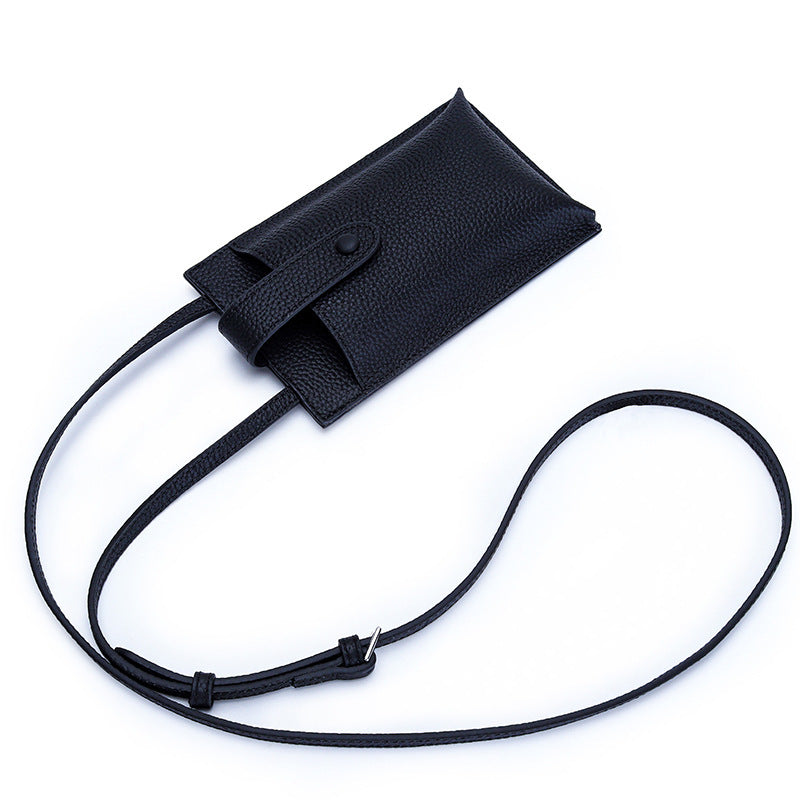 Bolso bandolera pequeño elegante de cuero de vaca de primera capa con un solo hombro