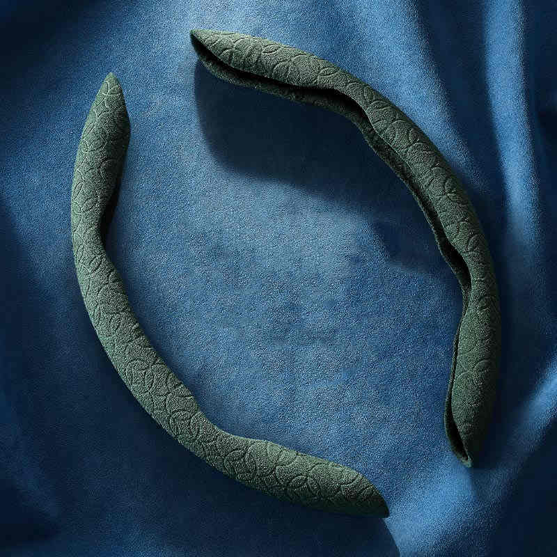 Housse de volant de voiture en daim, Ultra-fine, absorbant la sueur, antidérapante, été