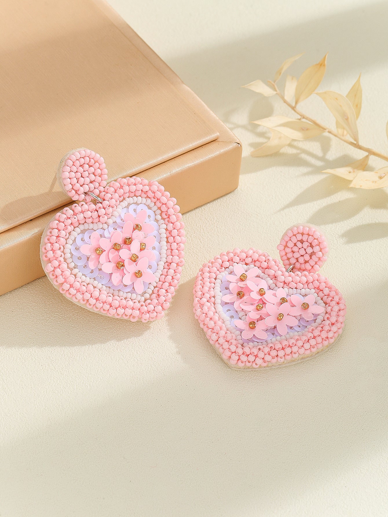 Boucles d'oreilles en forme de cœur, personnalité mignonne et aimante, pour femmes