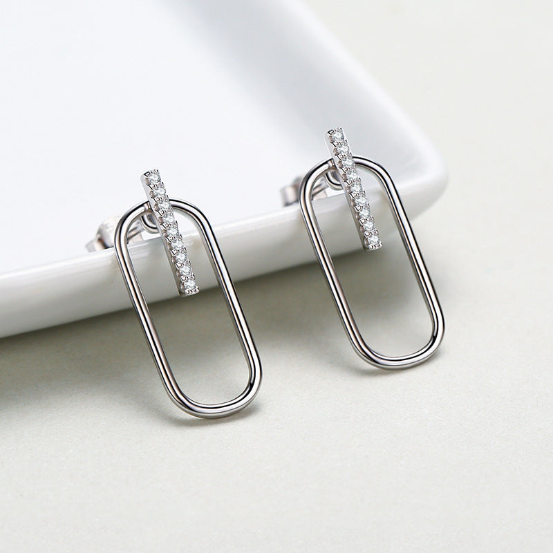 Boucles d'oreilles de luxe légères pour femmes, célébrités d'internet Ins, assorties avec tout