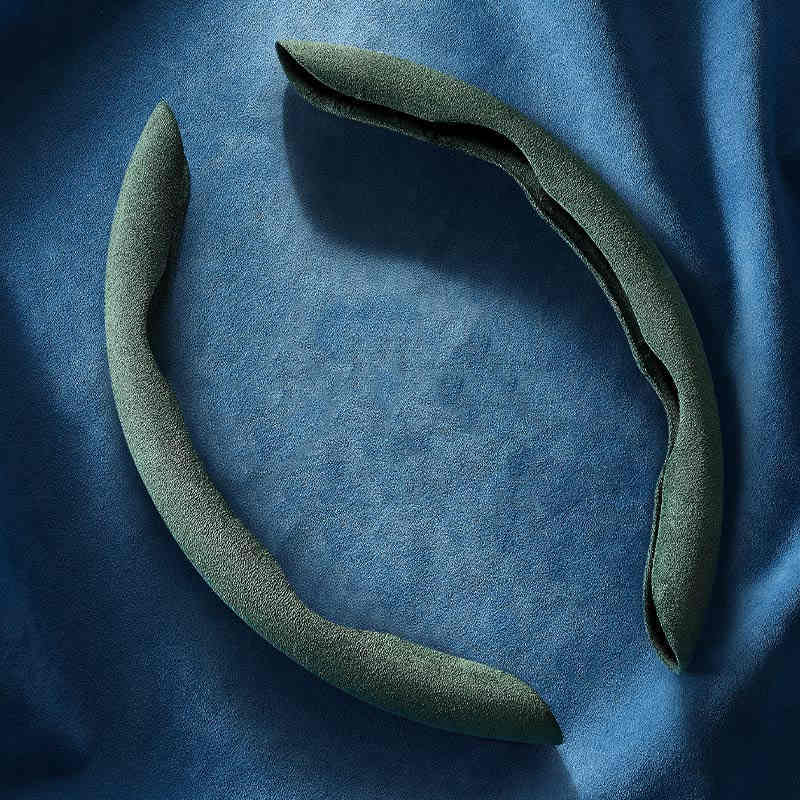 Housse de volant de voiture en daim, Ultra-fine, absorbant la sueur, antidérapante, été