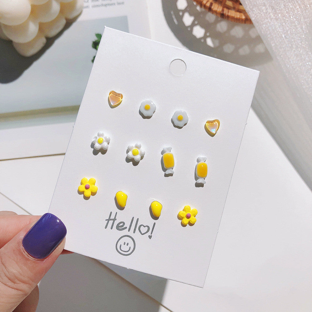 Boucles d'oreilles à tige en argent sterling pour femme