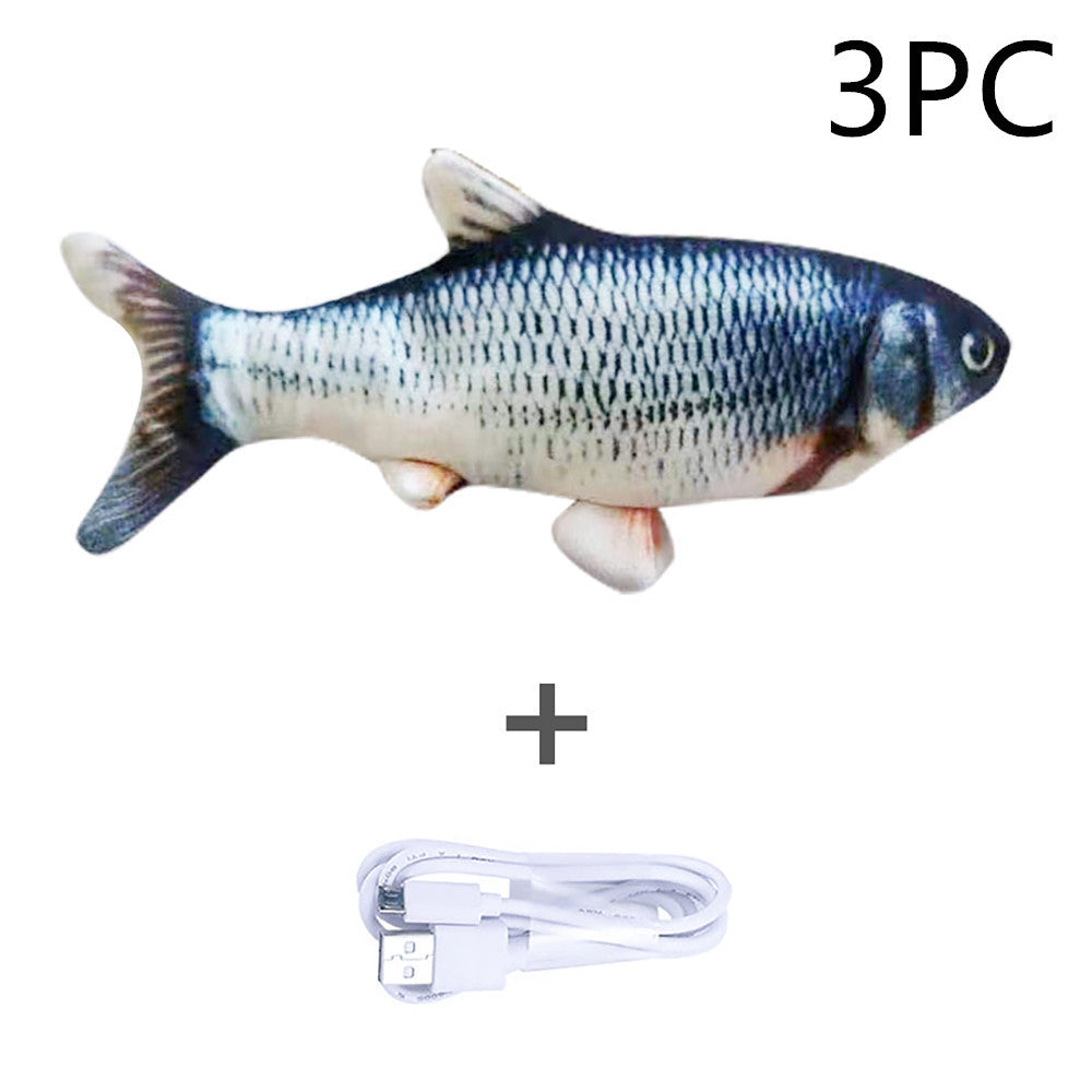 Version sans pince à chat - Jouet de poisson électrique de simulation de poisson sauteur électrique