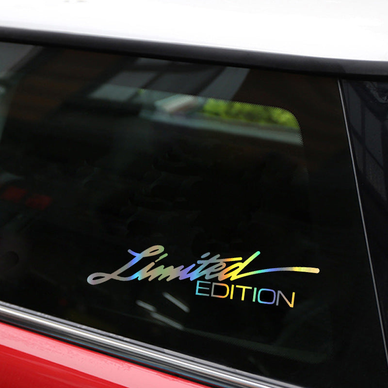 Autocollant de voiture de commerce extérieur autocollant de voiture réfléchissant au Laser édition limitée