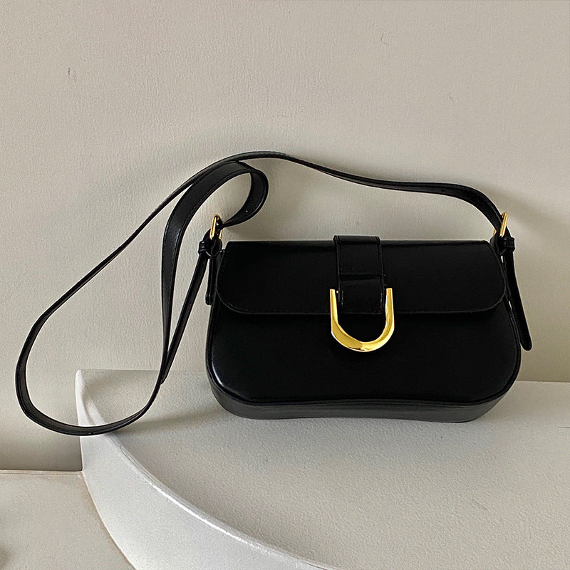High-grade Patent Leather Shiny Bag Women's Retro