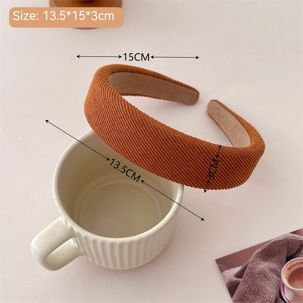 Milk Tea Coffee Color Series Headband Fashion