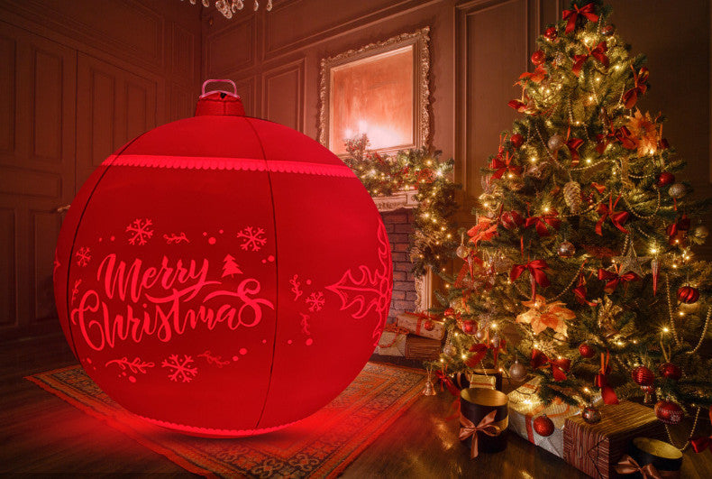 New Inflatable Christmas Ball Outdoor Decoration LED Light