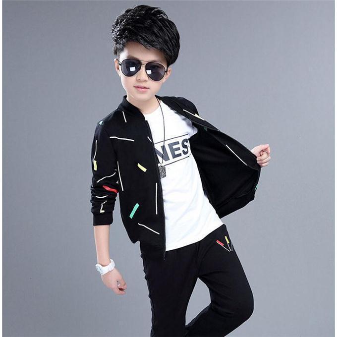 Ropa de niño guapo coreano de estilo occidental de dos piezas