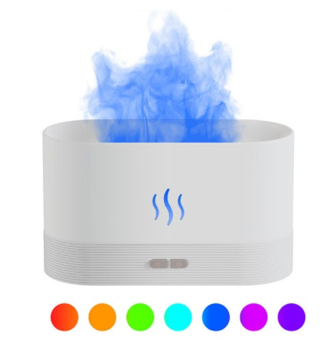 Diffuseur d'arôme avec humidificateur de brume légère de flamme, diffuseur d'aromathérapie avec Protection d'arrêt automatique sans eau pour Spa, maison, Yoga, bureau