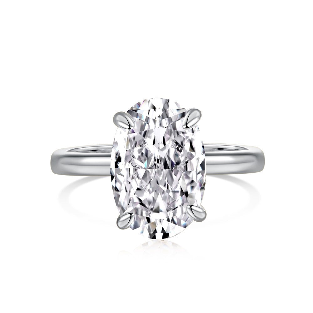 S925 Sterling Silver Zircon Ring For Women