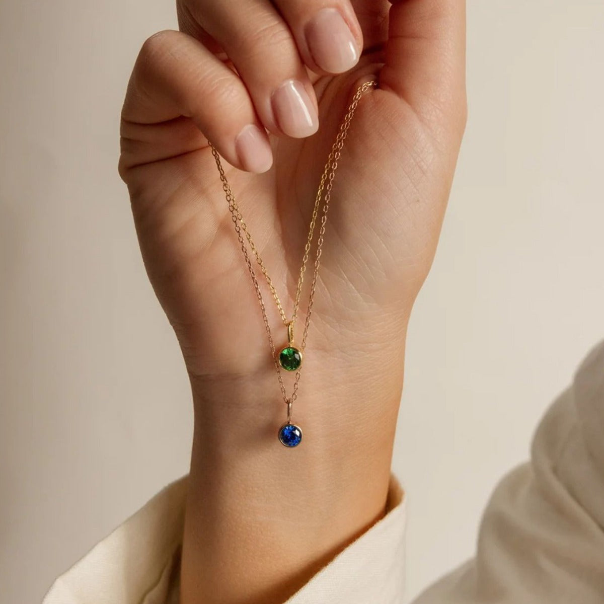Collier de pierre de naissance d'élément de personnalité de mode