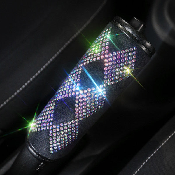 Ceinture de sécurité pour frein à main en diamant, épaulière, poignée de perçage à chaud, couverture complète de volant en diamant, couverture de rétroviseur