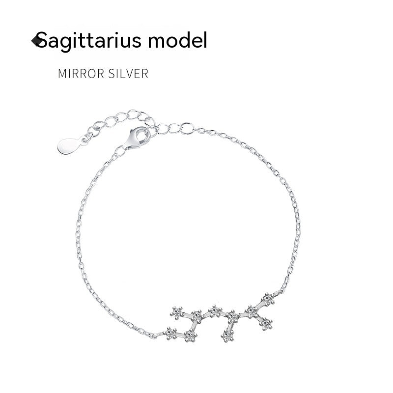 Bracelet pierre de lune Lucky Twelve Constellation pour femme