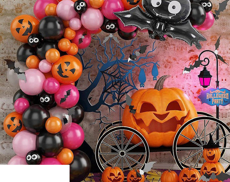 Conjunto de globos de látex para decoración de fiesta de Halloween
