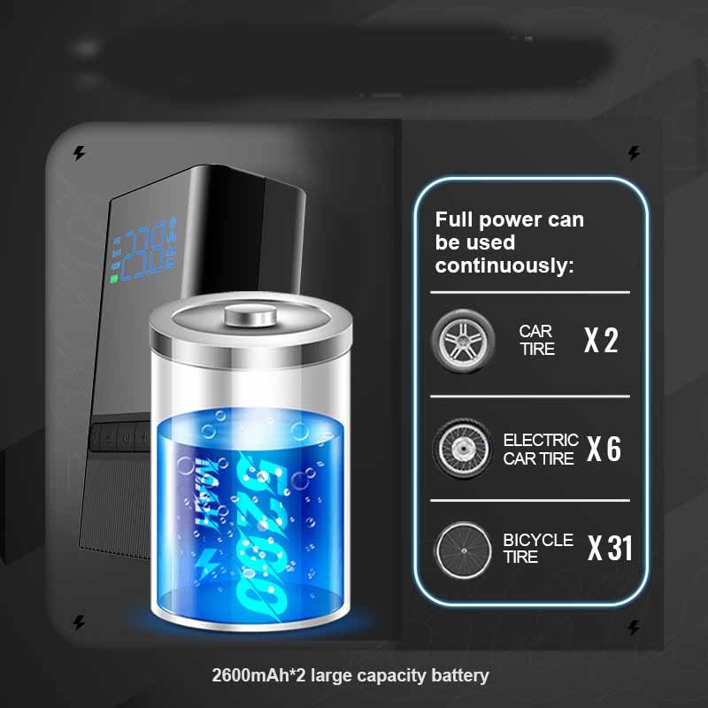 Compresor de aire de bomba inflable para bicicleta, coche, barco, Inflador de neumáticos, portátil, recargable