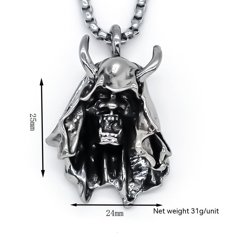 Nuevo Colgante de diablo de estilo oscuro, collar con adornos colgantes creativos