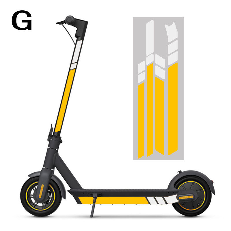 Adhesivo Reflectante Max G30 Para Scooter Nº 9