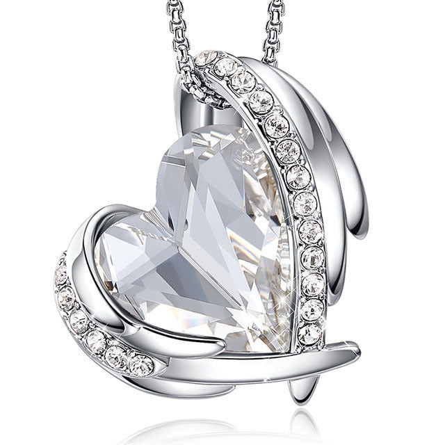 Collier ange pour femme, Niche créative, pendentif en cristal, collier Simple assorti avec tout