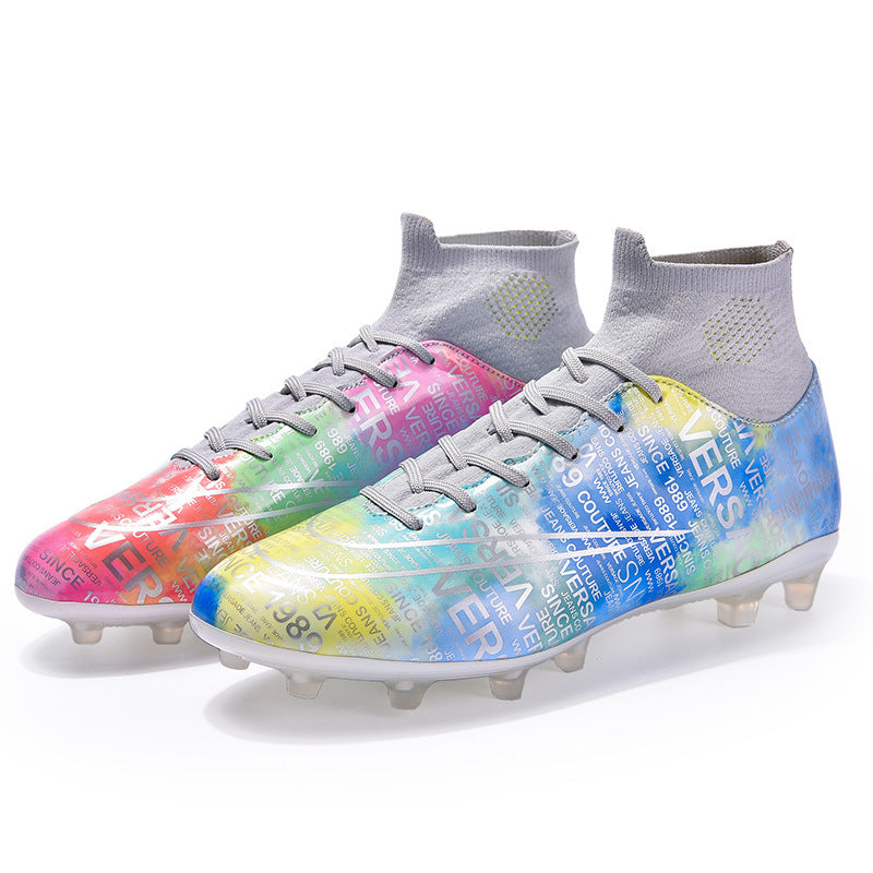 Chaussures de football montantes pour garçons et filles Tf ongles cassés