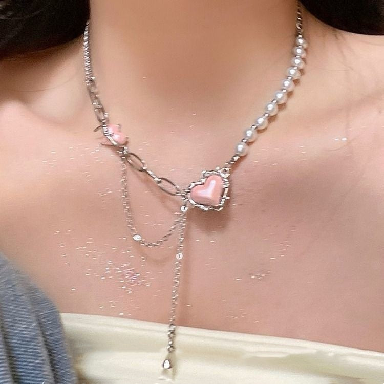 Collier coeur d'épine doux et frais pour femmes