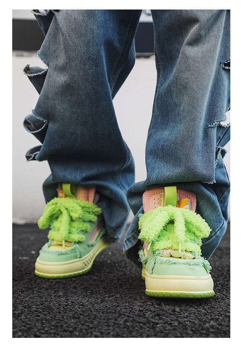 Zapatos de pan estilo universitario a juego de moda para hombre