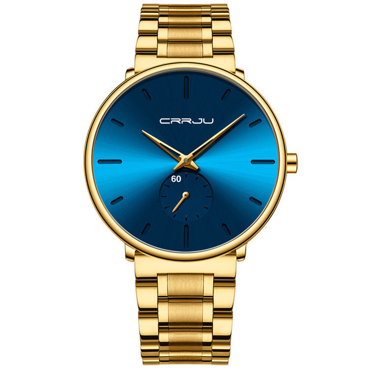 Nuevo reloj para hombre multicolor con correa de acero