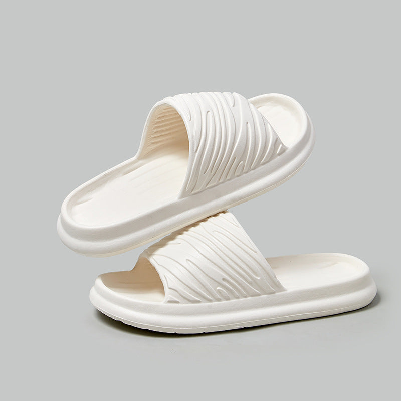 Pantoufles de maison, chaussures de salle de bain à fond épais et souple