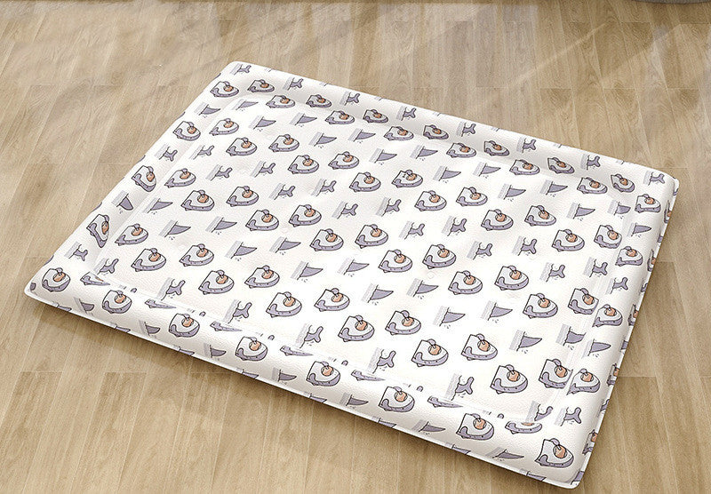 Tapis de glace pour animaux de compagnie, nid rond, gel froid