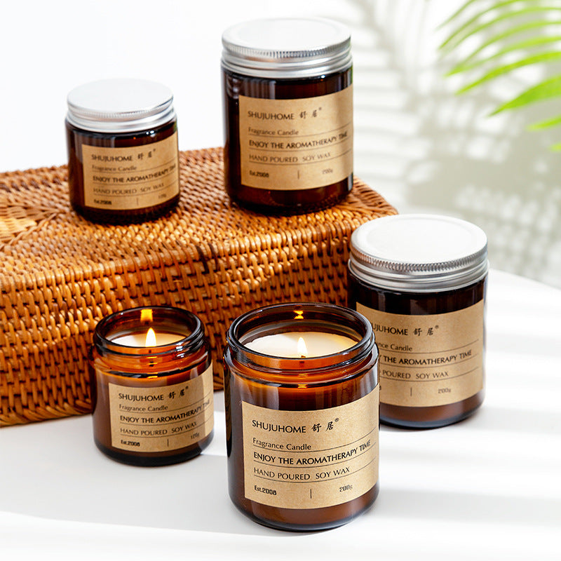 Bougies parfumées sans fumée faites à la main