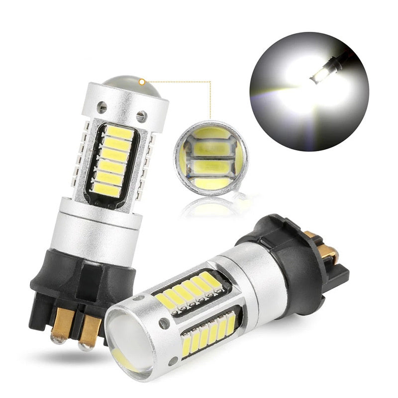 Luz de circulación diurna para coche PW24W 4014 30SMD Dirección LED
