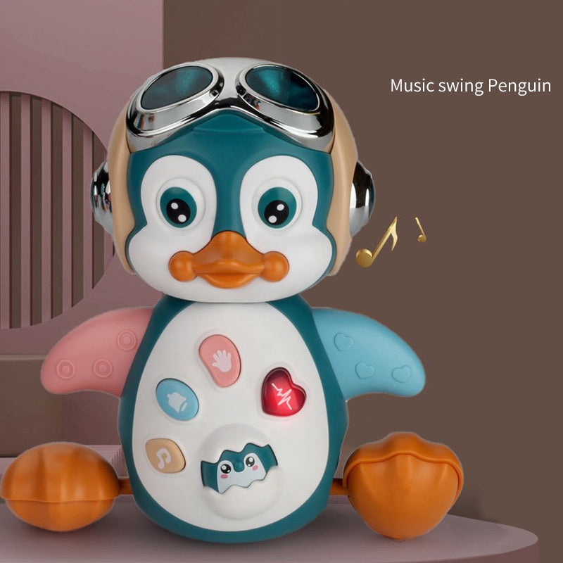 Pingouin dansant électrique, éducation précoce, illumination, marche, modèle Animal de compagnie, jouets