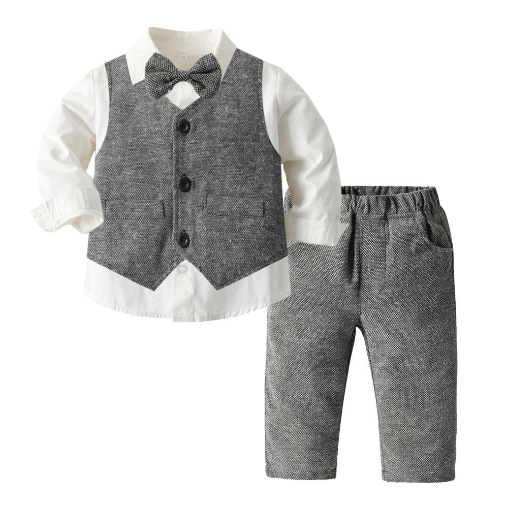 Ensemble trois pièces pour enfants, vêtements d'automne pour garçons