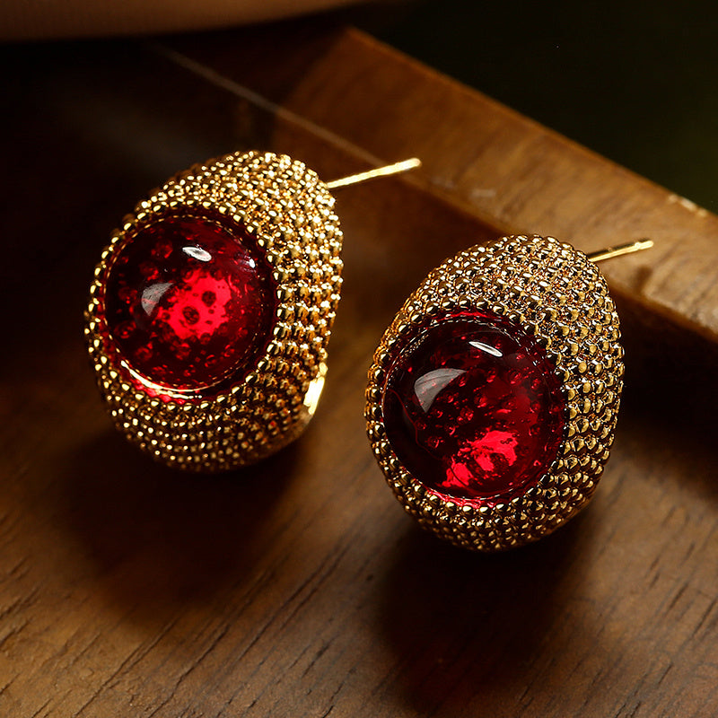 Boucles d'oreilles épingles en cristal et argent pour femmes