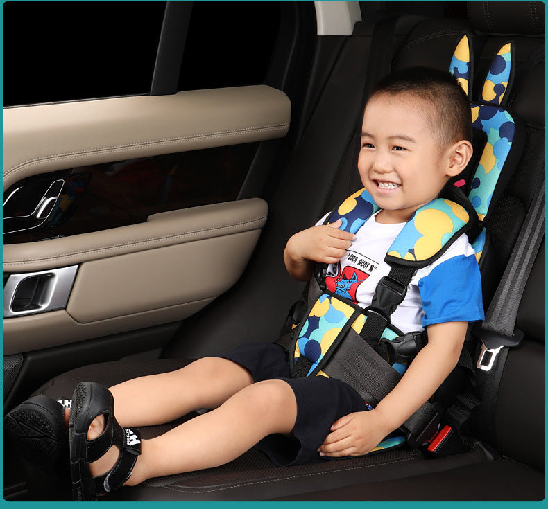 Siège de sécurité pour enfants, chaise de salle à manger pratique pour voiture, siège de sécurité amovible et lavable pour bébé