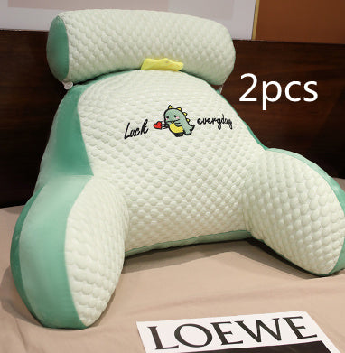 Coussin moelleux pour canapé, oreiller de déjeuner, coussin de lecture triangulaire, grand dossier doux, coussin lombaire pour chaise de bureau