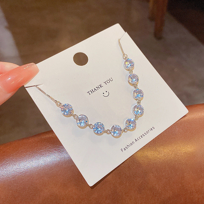 Pulsera de circonita refinada ajustable extraíble para mujer