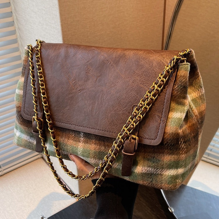 Sac fourre-tout assorti à motif Fashion Check Pattren