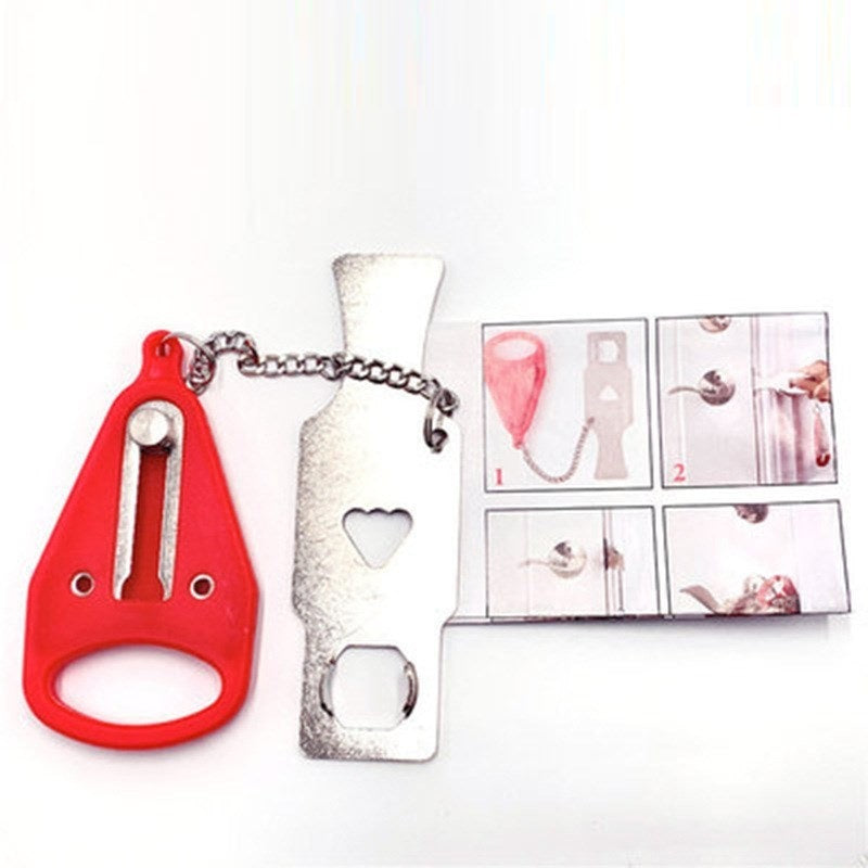 Serrure de porte Portable, dispositif de porte supérieure de porte d'hôtel, bouchon de porte, serrure de sécurité