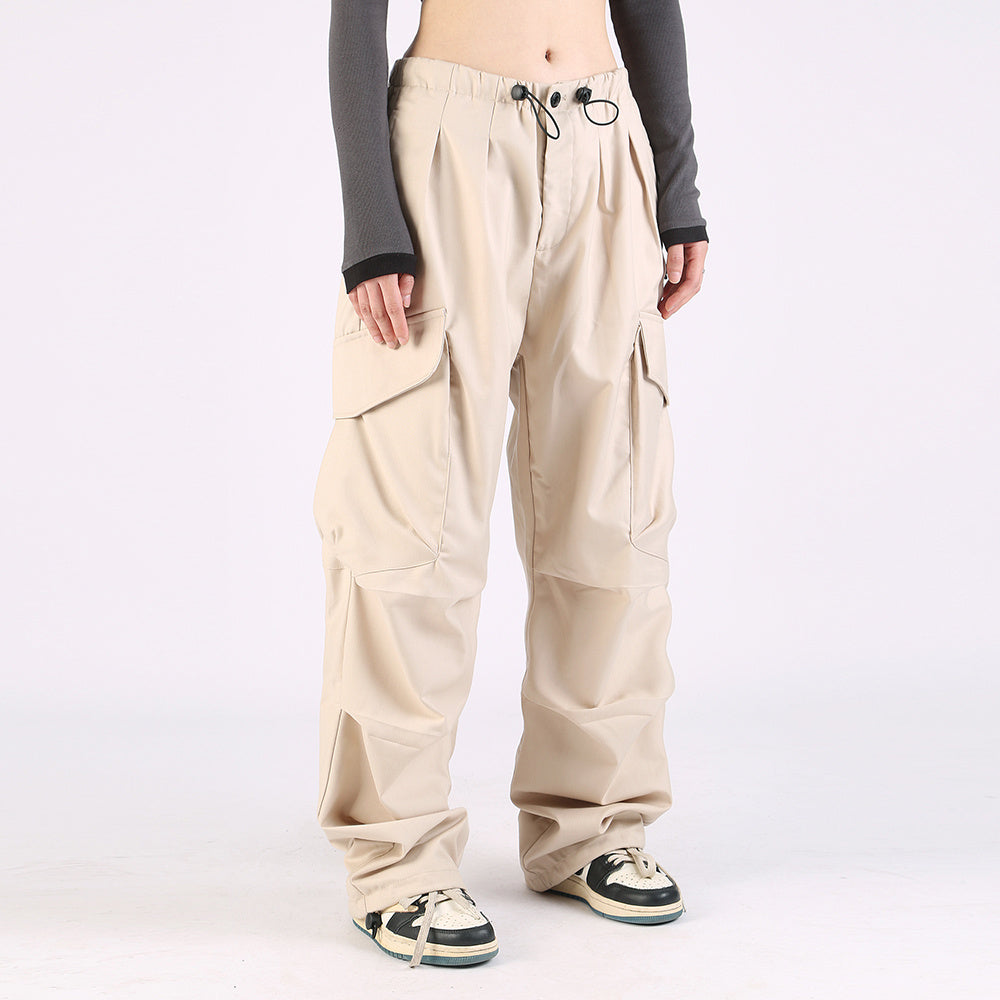 Large Pocket Loose Wide-leg Overalls Men