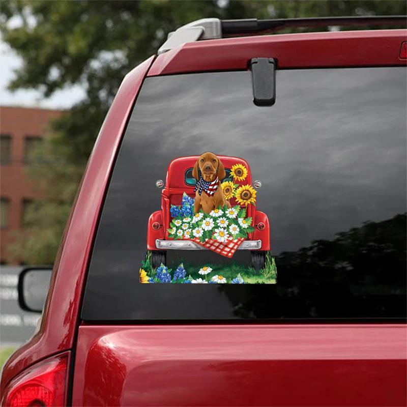 Autocollant de carrosserie Rottweiler souriant, autocollant de fenêtre de voiture, réfléchissant et imperméable