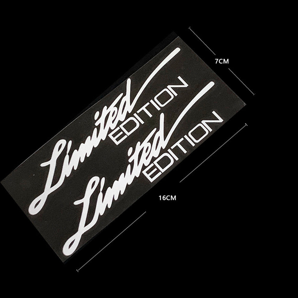 Pegatina reflectante para coche en inglés de edición limitada