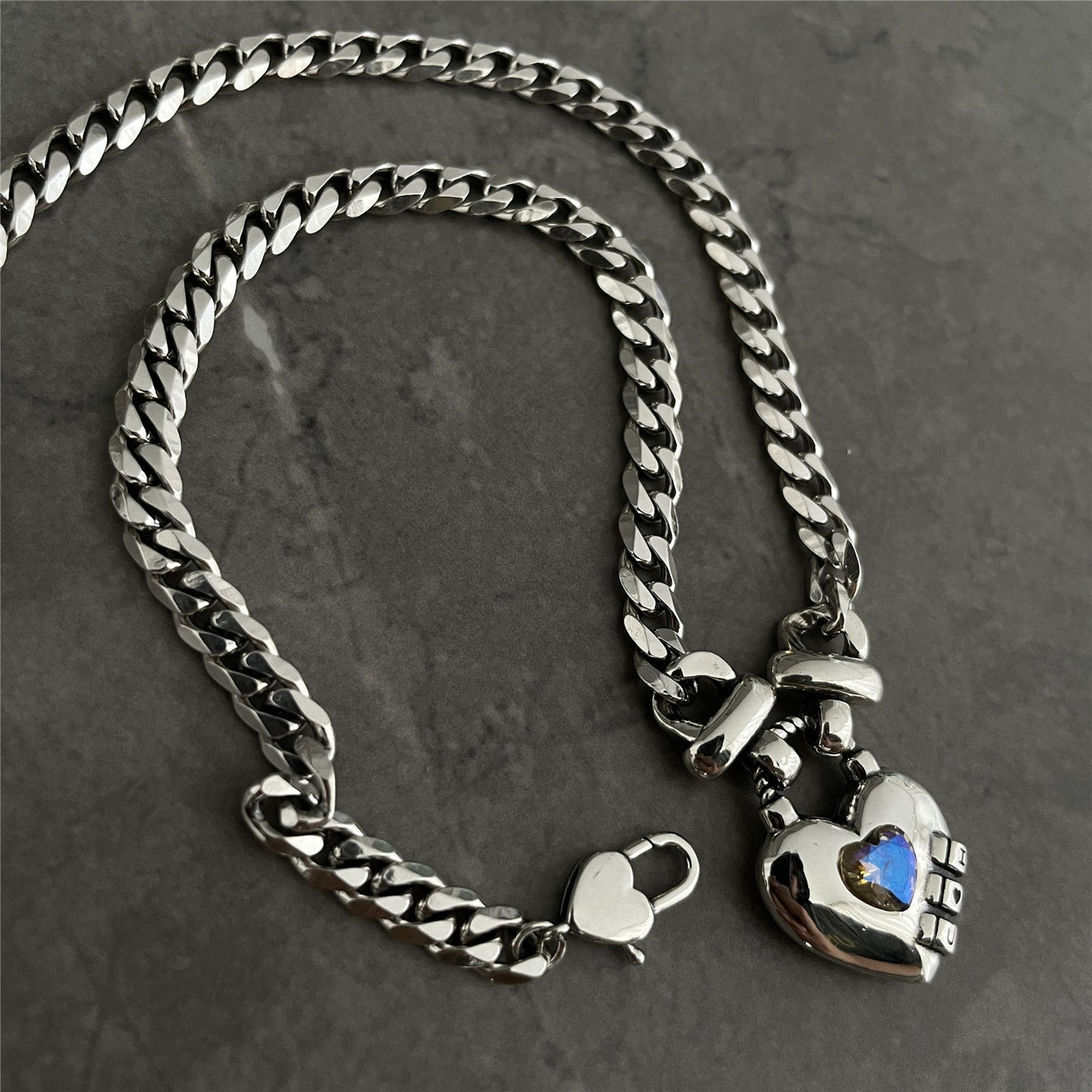 Vintage Zircon Love Necklace For Women
