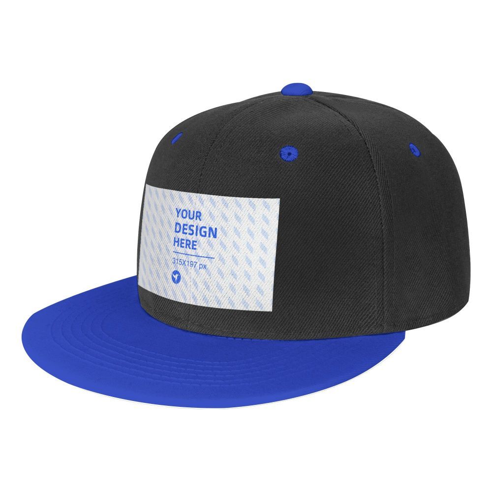 Chapeau Hip Hop contrasté à bord plat pour enfants