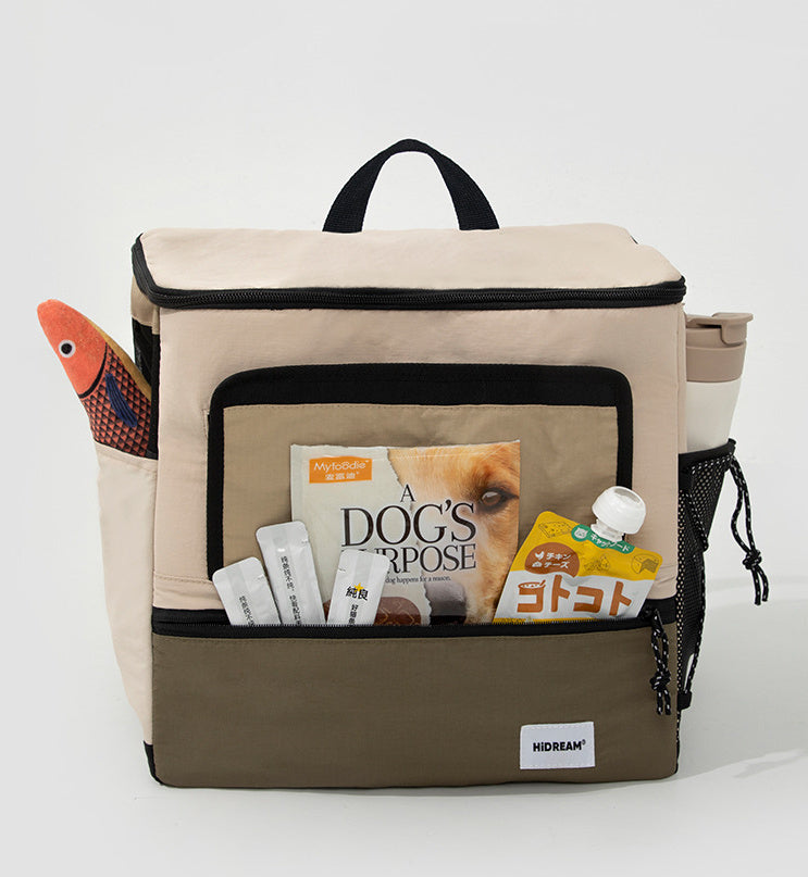 Mochila para mascotas, sombreado y ventilación, estuche de vuelo portátil