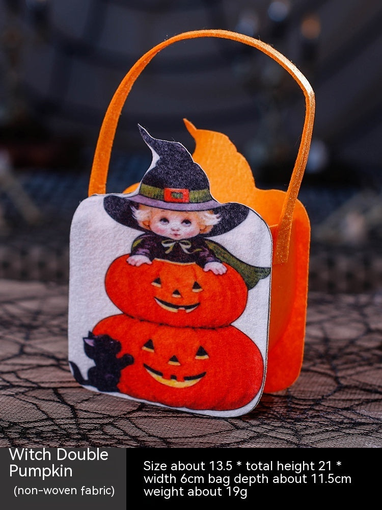 Halloween Pumpkin Bag Portable Children Props